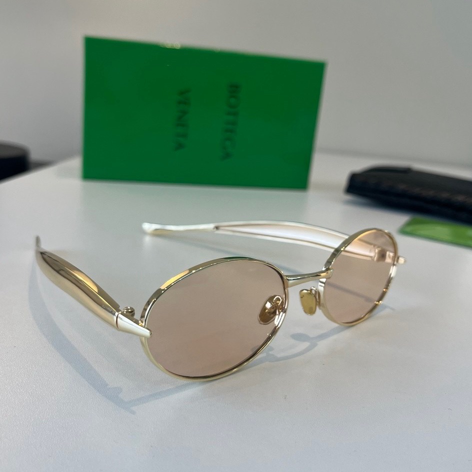 Gold Frame Pink Lens Women's Sunglasses